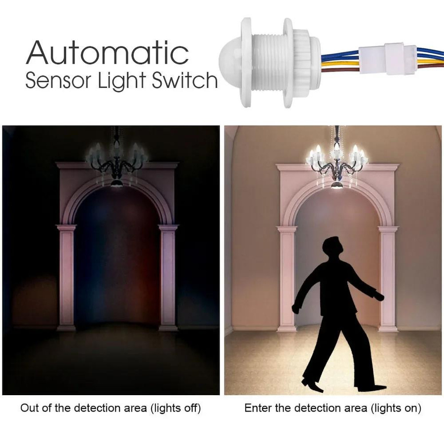 YJMP Super Lighting Bewegungsmelder mit Zeitschaltuhr und PIR-Präsenzmelder für Beleuchtung in Aqua Blau - Bild 2