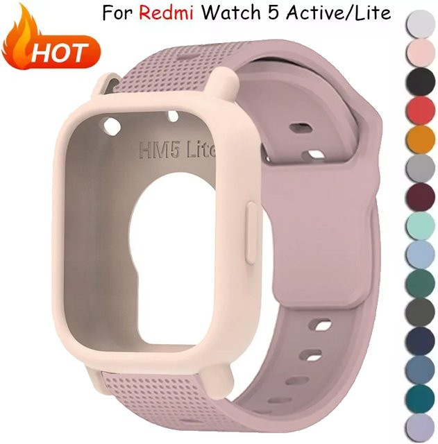 FancyWrist Uhrenarmband und Schutzhülle, Silikon, Redmi Watch 5 Lite/5 Active - Bild 1