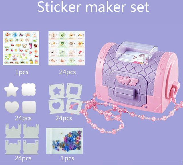 Binchi DIY Aufkleber Maker, 3D Aufkleber Maschine, pink, ab 3 Jahren - Bild 1