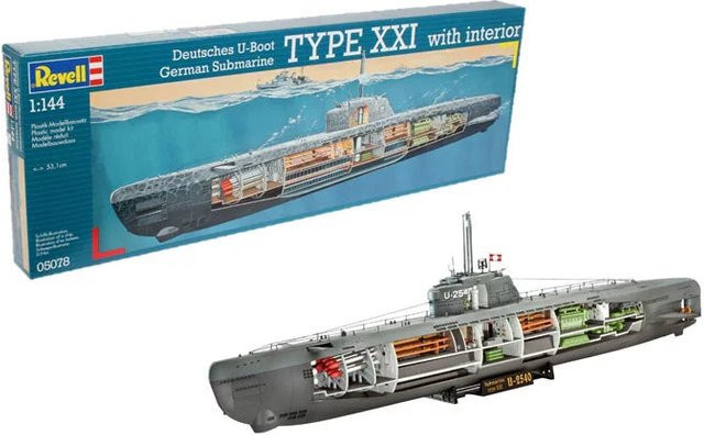 Revell U-Boot Typ XXI mit Interieur Grau - Bild 1