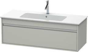 Duravit Waschtischunterschrank Ketho, wandhängend, Grau matt, B: 120 cm, T: 47,5 cm, H: 41 cm - Bild 1