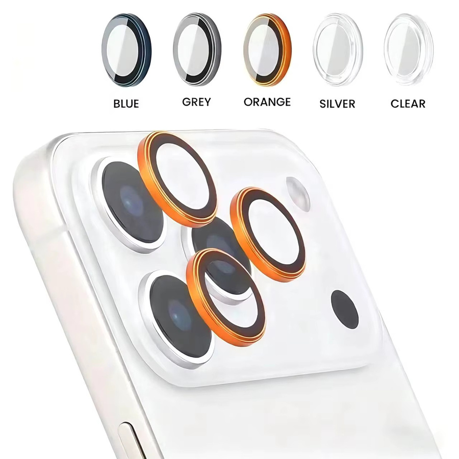 Kamera Objektiv Schutz Abdeckung für iPhone 16 17 Pro Max 16 Pro 17 Pro in Orange - Bild 2