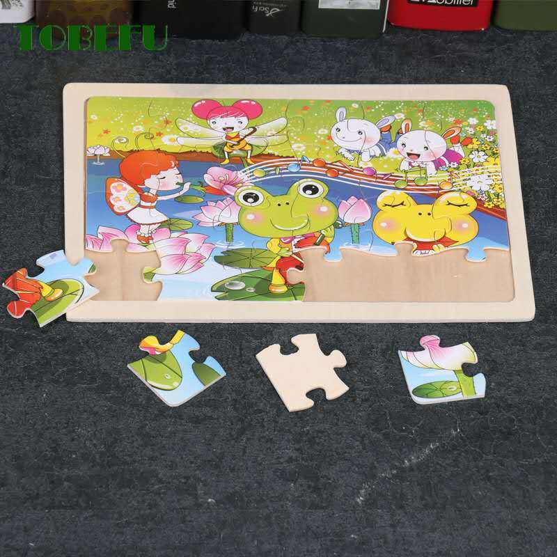 Fashnics Zeichentricktier-Puzzles, Holz-Puzzle, 24-teiliges Set, ab 3 Jahre - Bild 2