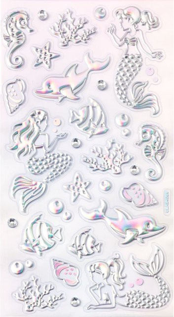 Metallic Sticker Meerjungfrau - Bild 1