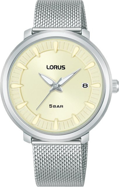 Lorus Armbanduhr, Quarz, Edelstahl, Beige, 35 mm, Damen - Bild 1