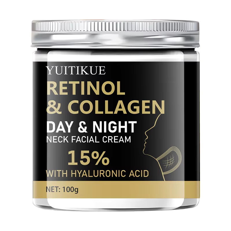 YUITIKUE Retinol-Kollagen-Halscreme, 100 g, mit Retinol, Kollagen, Hyaluronsäure - Bild 4
