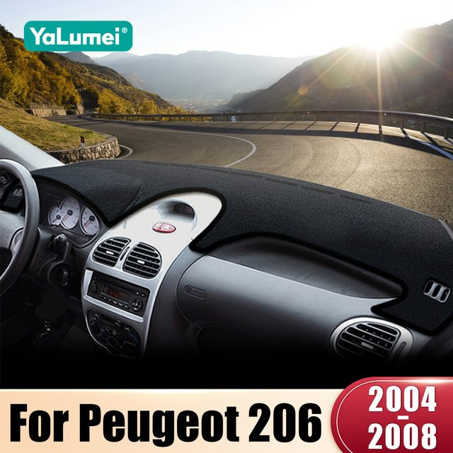 YaLumei Dashboard Sonnenschutz Abdeckung für Peugeot 206 CC und 206 SW in Schwarz - Bild 1