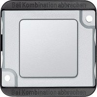 Merten Blindabdeckung für KNX-Unterputzgeräte in Silber matt 392360 - Bild 1