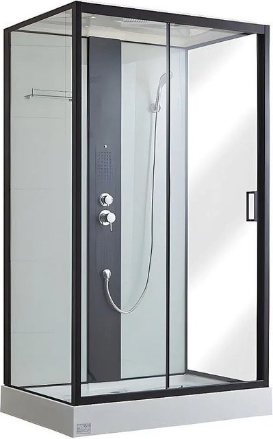 Vente-unique Duschkabine Primea Eckdusche rechteckig Schwarz B: 120 cm, H: 215 cm - Bild 1