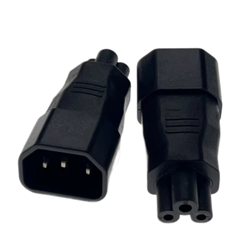 Fengyidz Elektrischer AC-Stecker Konverter für PDU und Server, Schwarz - Bild 1