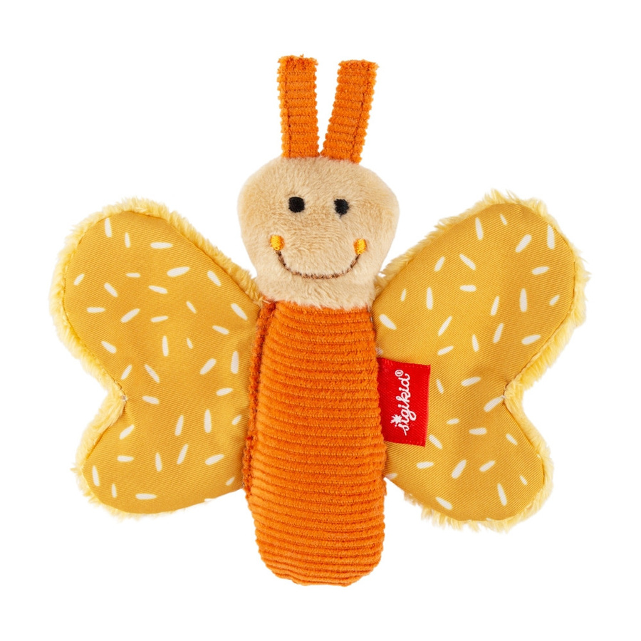 Sigikid Baby Knister Greifling Schmetterling, Orange, ab 0 Jahre - Bild 1