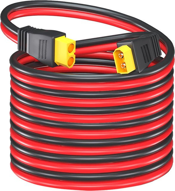 ZAEGIRZ XT60-Kabel mit XT60-Buchse auf XT60-Stecker 12AWG für Solarstromanlagen, Länge: 6 m, 3 m, 1,5 m - Bild 1
