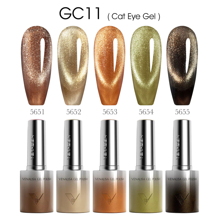 Venalisa Cat Eye Nagelgel, 10 ml, Schimmernd, Unisex - Bild 2