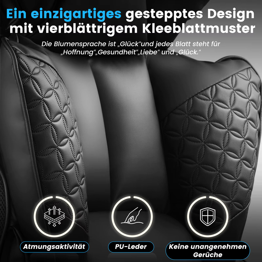 COMHOMA Gaming Stuhl aus Kunstleder mit verstellbaren Armlehnen und Kopfstütze, ergonomischer Bürostuhl mit Taschenfederkern-Lendenwirbelstütze, Schwarz/Braun - Bild 3