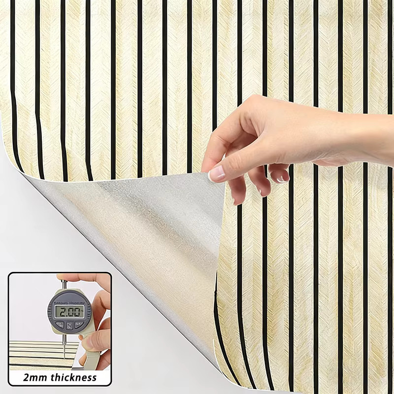 Selbstklebende PVC-Wandaufkleber in Tapetenoptik, wasserdicht und verdickt, Breite: 40 cm - Bild 3