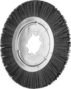 PFERD Rundbürste ungezopft RBU mit Keramik-Filament, Korn 120, Bohrung Ø 25,0 mm, Farbe Schwarz - Bild 1