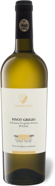 Cantine Leuci Pinot Grigio, Apulien IGP, trocken, Weißwein, 2025, 0,75 l - Bild 1