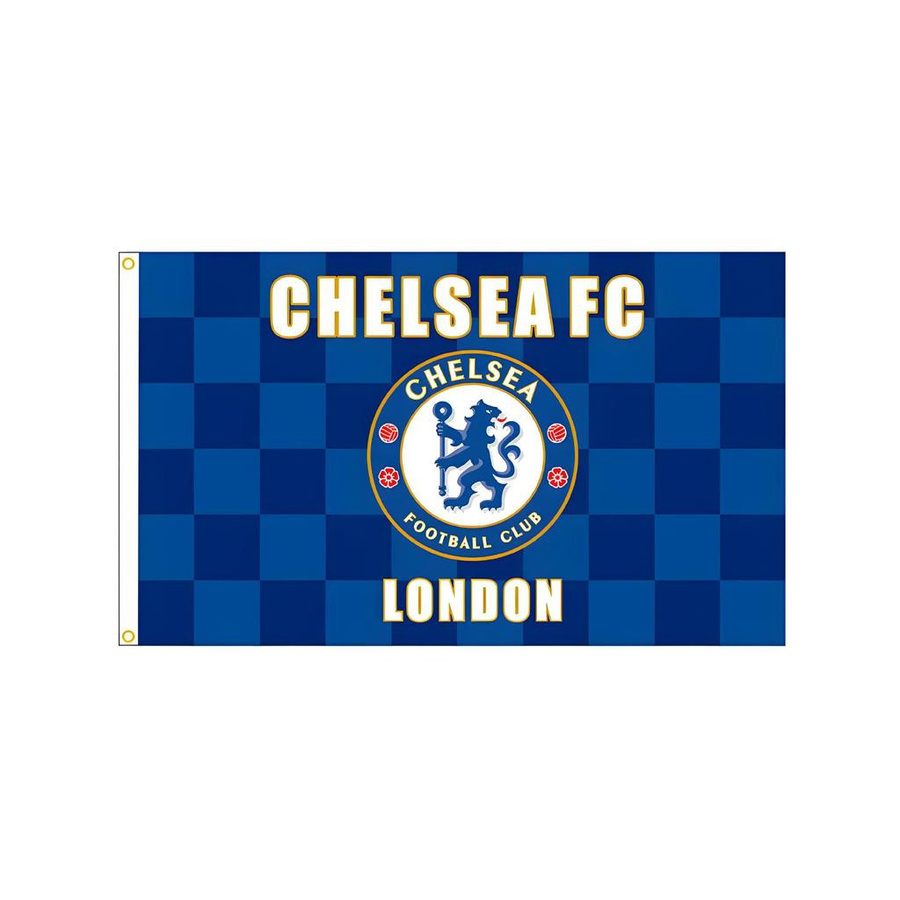 Fußballmannschaftsflagge aus Polyester von LarchNook für Sportfans, B: 90 cm, H: 60 cm - Bild 2