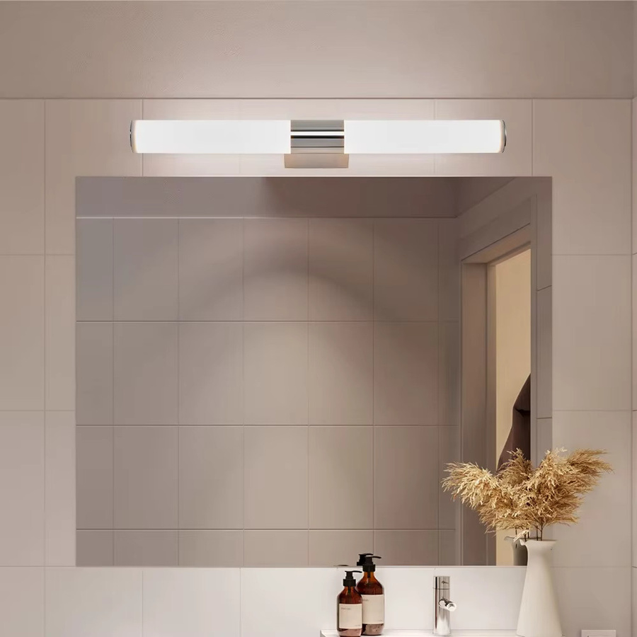 JOYINLED Minimalistische LED-Badezimmer Wandlampe in Chrom und Weiß - Bild 2