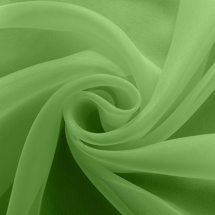 Koogeelife Transparente Voile-Vorhänge mit Stangentasche, halbdurchsichtig, Grün und Dunkelblau, Breite: 99,06 cm, Höhe: 129,54 cm - Bild 4