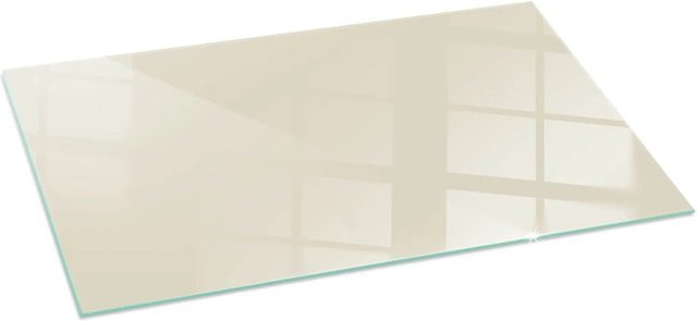 Tulup Kamin-Glasplatte Funkenschutzplatte aus Glas in Gelb, B/T/H: 140 x 70 cm - Bild 1