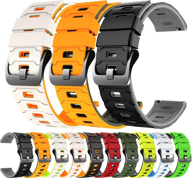 Xiaomi Uhrenarmband Silikon, 22 mm, Schwarz - Bild 1