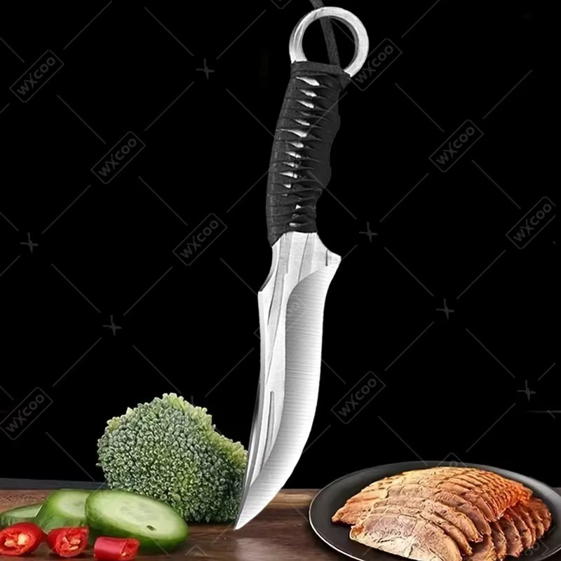 WXCOO Handgeschmiedetes Metzger-Ausbeinmesser als multifunktionales Fleischmesser für Rindfleisch und Grill - Bild 5