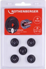 Rothenberger Schneidrad für ROSLICE 18mm, 1/2-3/4", Farbe: Schwarz, 5 Stück - Bild 1