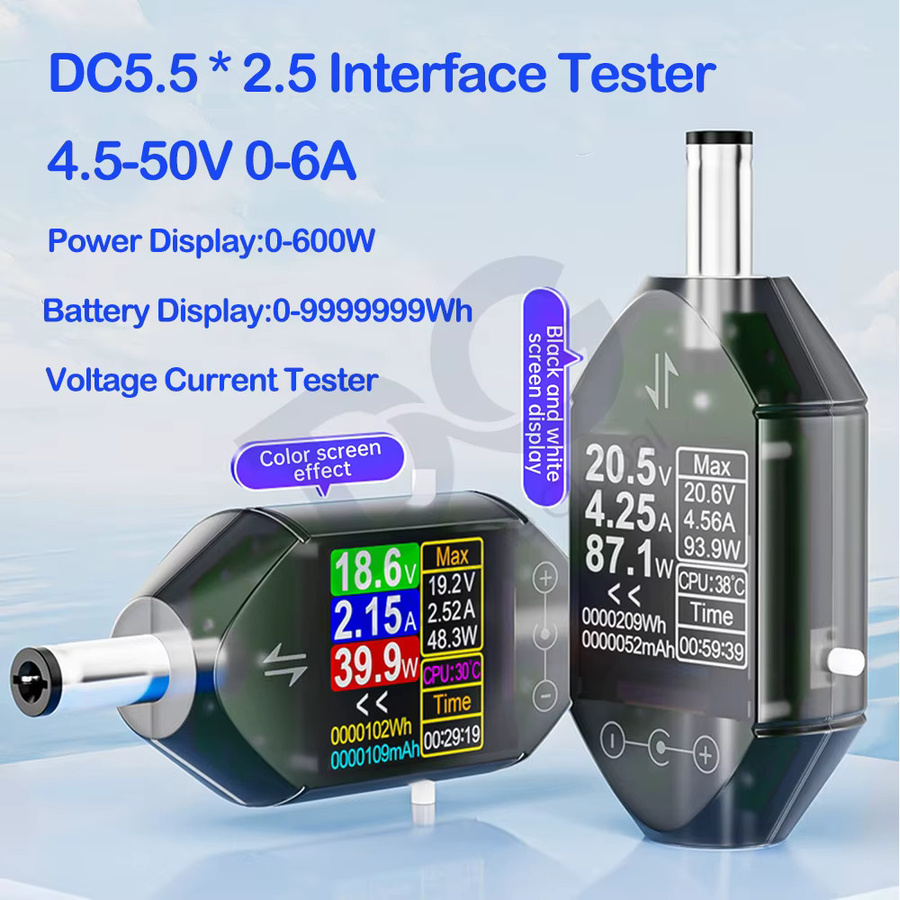 Diymore DT550 Digitalvoltmeter Amperemeter Leistungsmesser mit DC 5,5 x 2,5 Schnittstelle für 4,5–50 V und 0–12 A - Bild 2