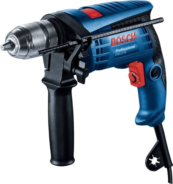 Bosch Professional GSB 13 RE Schlagbohrmaschine mit 600W in Blau und Schwarz - Bild 2