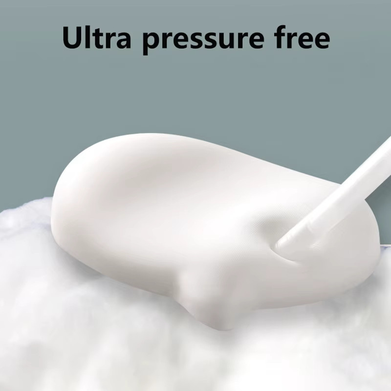 HRUEDA Ergonomisches Silikon Mauspad mit Handgelenkauflage in Weiß - Bild 2