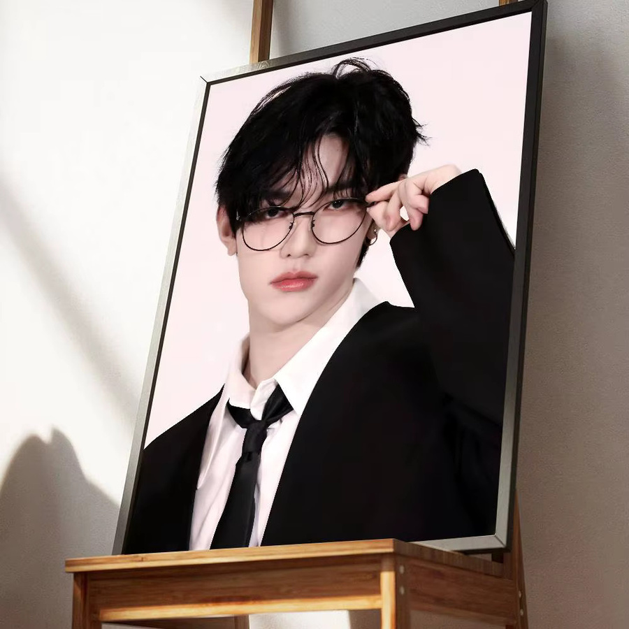 Kayou Zhang Hao Kpop-Poster, wasserfester Wandkunst-Aufkleber in Multicolor, Vintage-Raumdekoration, B: 20,0 cm, H: 20,0 cm, T: 15,0 cm - Bild 6