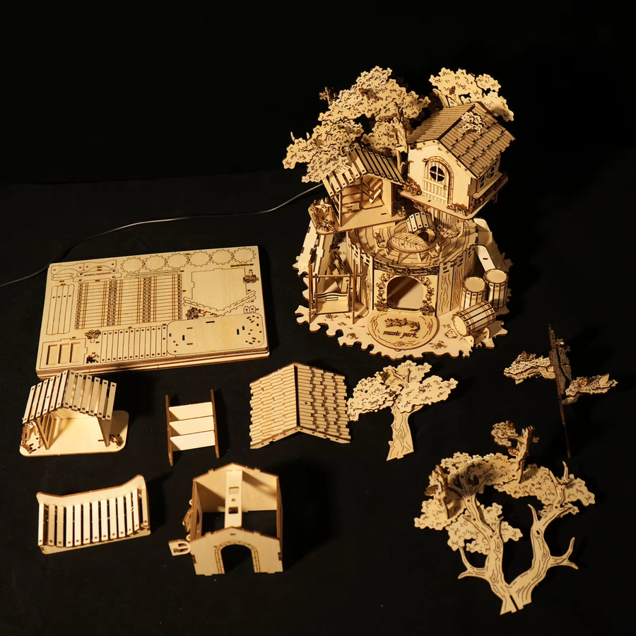 Music Park Baumhaus, 3D-Holzpuzzle, ab 14 Jahren - Bild 5