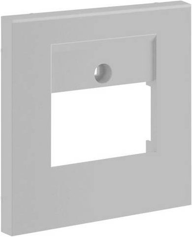 Hager TAE Zentralscheibe für Elektro-Sockelleisten aus Aluminium in Silber - Bild 1