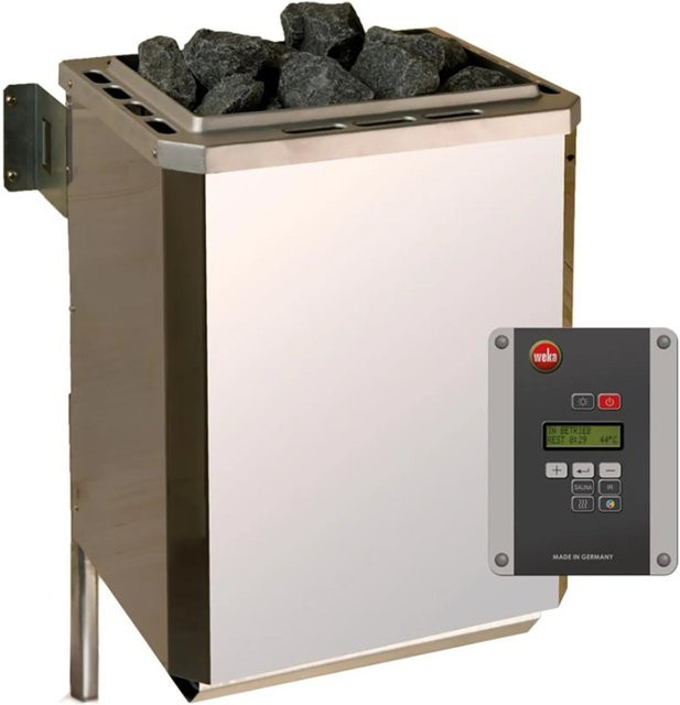 WEKA Saunaofen OS Klassik mit externer digitaler Steuerung, 4,5 kW, silberfarben - Bild 3