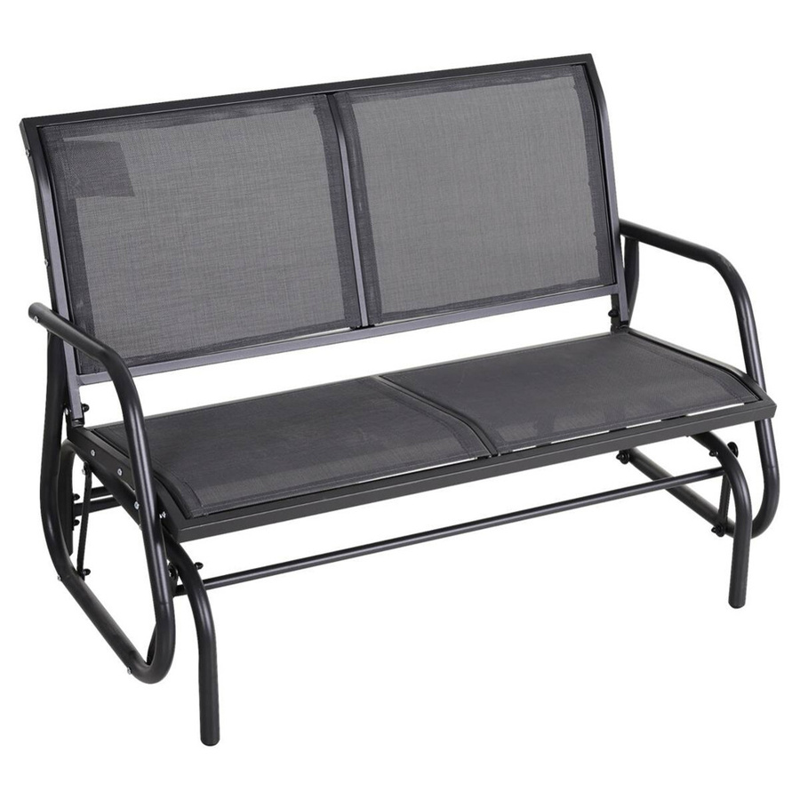 Outsunny Schaukelbank aus Metall mit Textilene-Gewebe in Grau, B/H/L: 120 x 70 x 85 cm - Bild 2