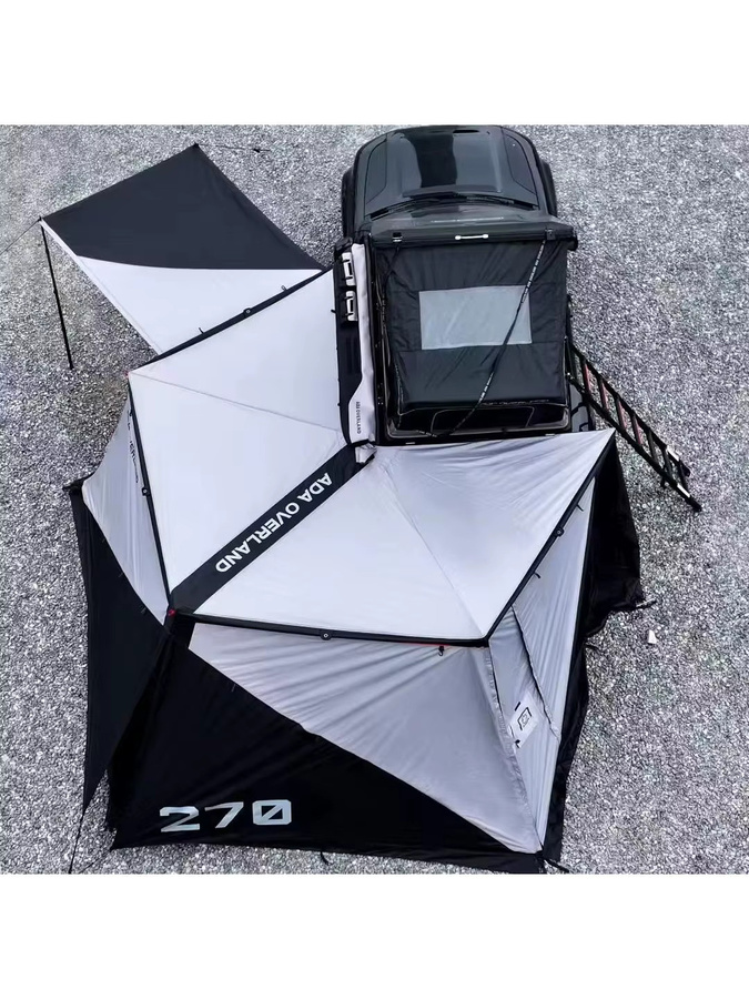 ADA OVERLAND Freistehende Auto-Seitenmarkise mit Graphen-Beschichtung und 270 Grad Schutz für Camping und 4x4 Autozelte - Bild 4