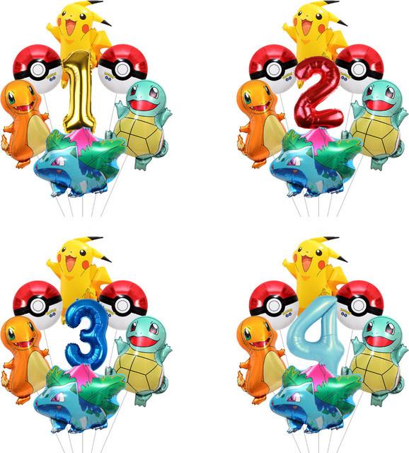 Potdemiel Pikachu Pokemon Partyballon für Geburtstag und Babyparty - Bild 1
