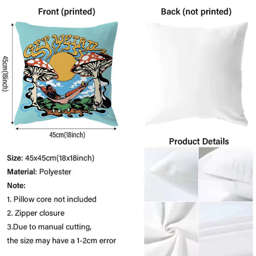 Grateful Dead Kissenbezug in Schwarz für Couch und Bett - Bild 5