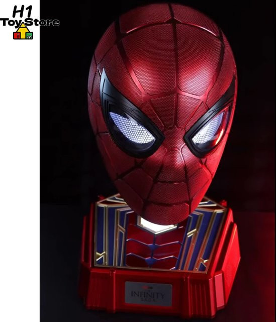 Marvel Iron Spider Helm, 1:1 lebensgroße tragbare Maske, Rot - Bild 1
