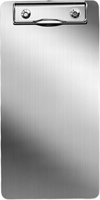 Tnzmdkfo Klemmbrett aus Edelstahl für A4/A5 als Menü-Ticket-Halter und Aktenordner in Silber und Gold, B/H: 21 x 10,5 cm - Bild 1