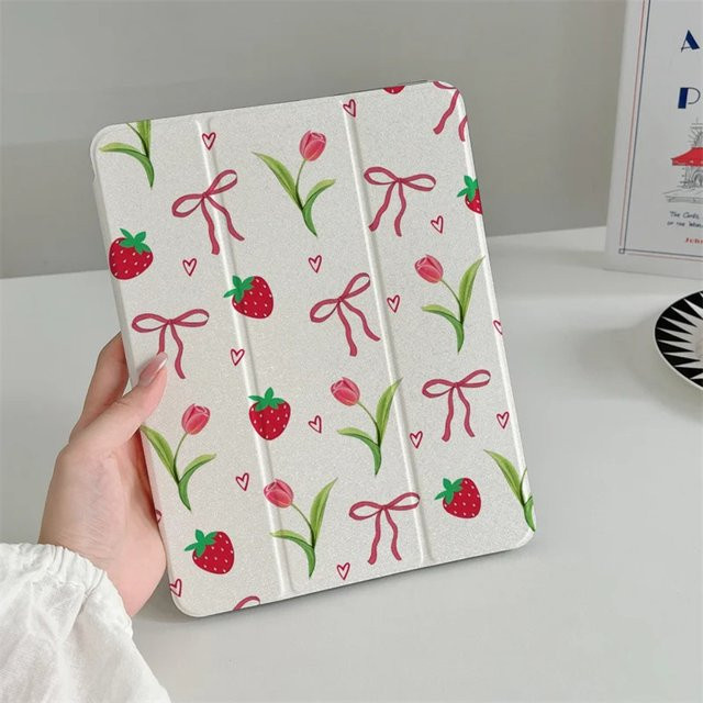 Niedrige Schleifenblumen iPad Hülle für Apple iPad Pro 10/11 Zoll und iPad Air 3/4/5 Generation in Multicolour - Bild 1
