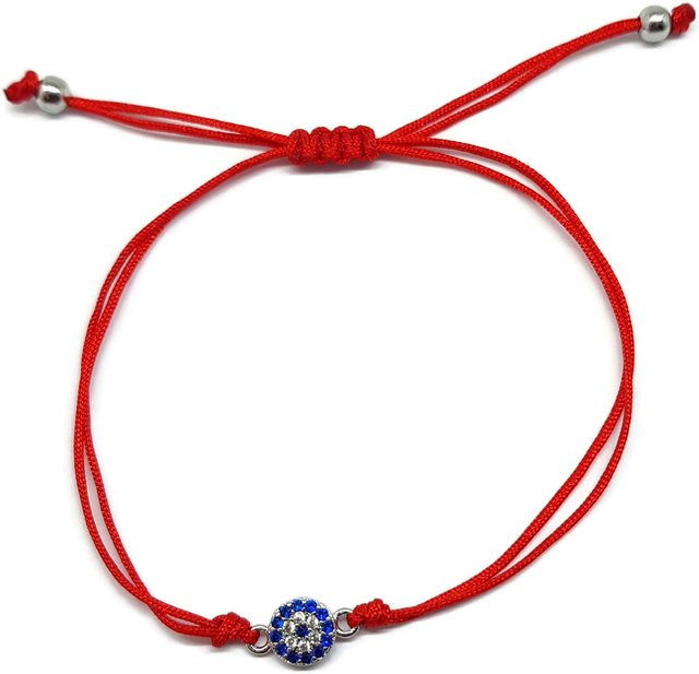 Dalia MYSTIC JEWELS Armband, Rot, Zirkonia, Damen, Baumwollkordel - Bild 1