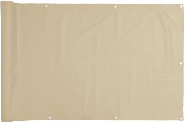 vidaXL Balkonsichtschutz aus beige Oxford-Gewebe, Höhe: 75 cm, Breite: 600 cm - Bild 1