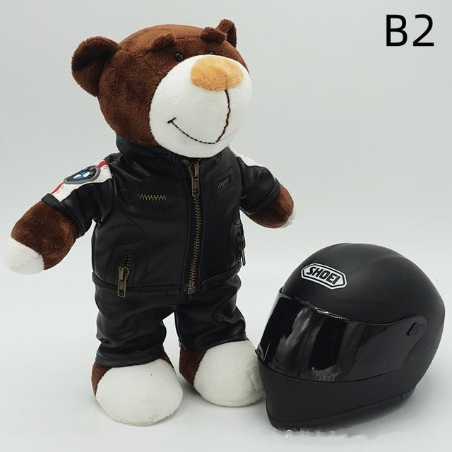 Yiran toy Kawaii-Helme & Teddybären Motorrad-Schmuck, Kuscheltiere, ab 6 Jahren - Bild 1