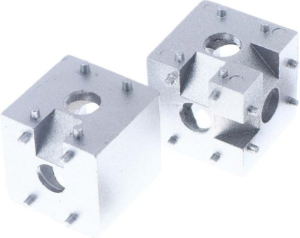 JETTING Aluminium-Würfel-Eckverbinder für 2020 und 3030 Aluminiumprofile, 1 Stück - Bild 1