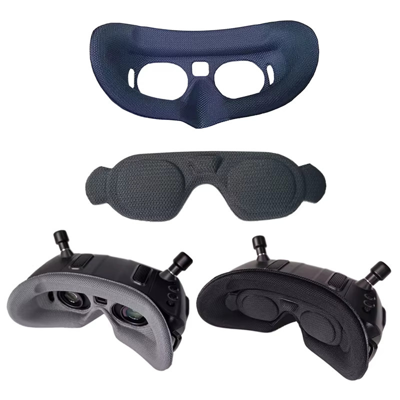 Walksnail Avatar HD Goggles X Frontplatten Polster Schwamm Augenmaske und Linsenschutz in Grau mit verstellbarem Kopfband 380-520mm - Bild 1