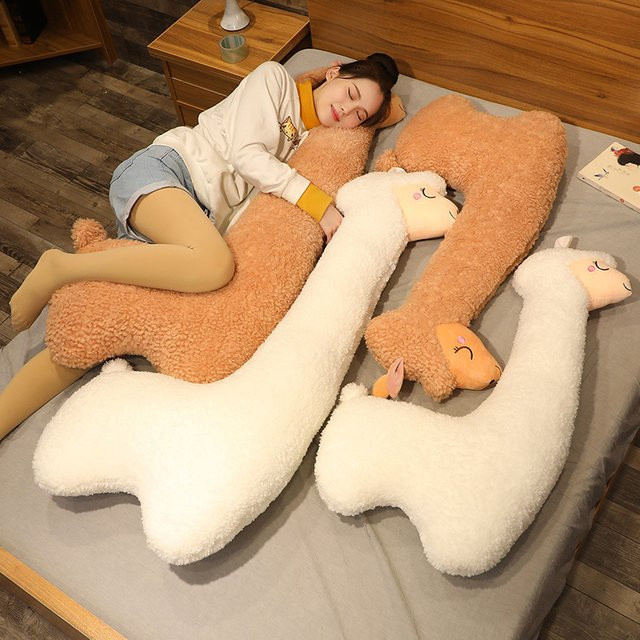 YUKAME Alpaka Plüschtier, weiß, 75-130cm - Bild 1