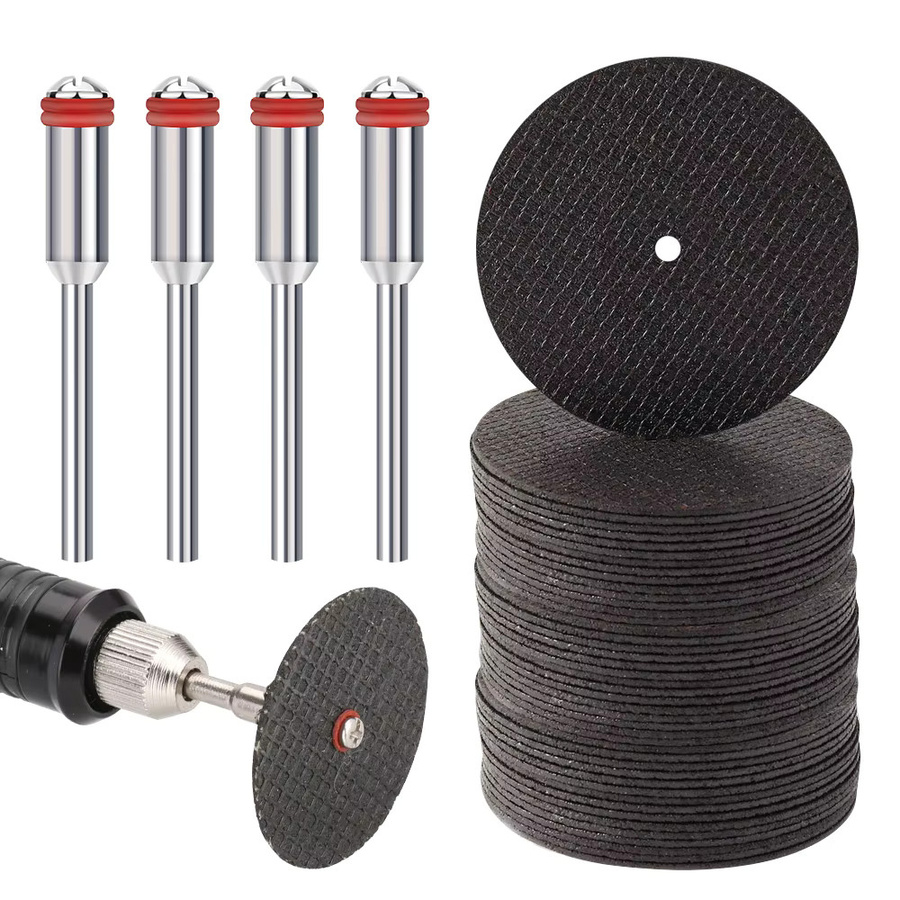 CMCP Schleifscheiben Set mit Dornen und Metallschneidesägeblättern für Dremel Rotationswerkzeuge, 32 mm Durchmesser, 26 bis 68 Stück - Bild 7