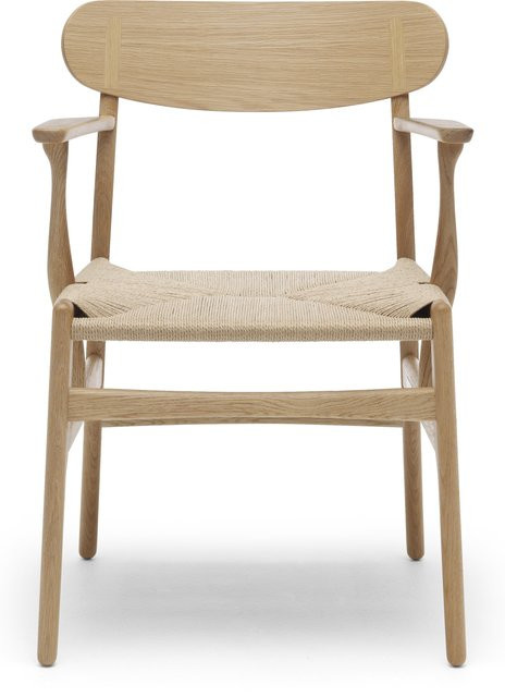 Carl Hansen & Søn CH26 Stuhl mit Stoffbezug in Beige - Bild 1